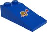 Slope 18 4 x 2 with Classic Space Logo Pattern