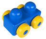 Primo Vehicle Wagon without Tow Hitches with Yellow Wheels
