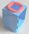 Primo Shape Sorter Chamber, Red Circle with Square Opening