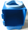 Primo Shape Sorter Chamber, Medium Blue Circle with Triangular Opening