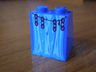 Slope 65 2 x 2 x 2 with Bottom Tube with Minifigure Dress / Skirt / Robe, HP Professor Trelawney Pattern