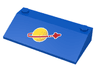 Slope 33 3 x 6 with Inner Walls with Classic Space Logo Small Pattern