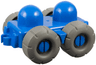 Primo Vehicle Wagon with Tow Hitches, Mud Flaps, and Dark Gray Treaded Tires