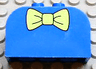 Slope, Curved 4 x 2 x 2 Double with 4 Studs with Yellow Bow Tie Pattern