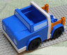 Duplo Truck Pickup with White Bumpers and Earth Orange Bed Sides