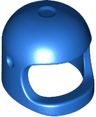 Minifigure, Headgear Helmet Space / Town with Thick Chin Strap - with Visor Dimples (Reissue with Top Dimple)