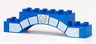 Duplo, Brick 2 x 10 x 2 Arch with Stonework and Silver Star Badge Pattern