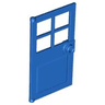 Door 1 x 4 x 6 with 4 Panes and Stud Handle