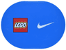 Tile, Round 6 x 8 Oval with LEGO and Nike Swoosh Logo Pattern