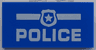 Tile 2 x 4 with White 'POLICE' and Badge Pattern