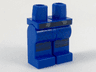 Hips and Legs with Black Belt and Dark Blue Knee Sashes, Tiny Black Cole Symbols Pattern