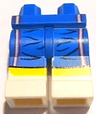 Hips and White Legs with Wrinkles, Yellow Stripe and White Vertical Lines Pattern