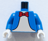 Torso Jacket over Light Nougat Skin, Red Bow Tie, Medium Nougat Pig Tail on Back Pattern / Blue Arms / White Hands