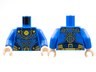 Torso Armor, 3 Gold Circles and Trim Pattern / Blue Arms / Light Nougat Hands