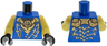 Torso Gold Dragon Head Armor and Scale Tips, Dark Orange Trim, Ninjago Logogram Letter J Pattern / Bright Light Yellow Arms / Black Hands