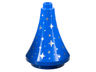 Duplo Roof Spire 3 x 3 x 3 (Tapered Cone) with Silver Sparkles and Dots Pattern