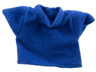 Duplo, Doll Cloth T-Shirt Plain with Short Sleeves, Velveteen Fabric