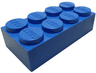 Jumbo Brick 2 x 4 - Samsonite Version