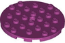 Plate, Round 6 x 6 with Hole