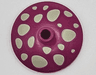 Dish 3 x 3 Inverted (Radar) with Yellowish Green Mushroom Spots Pattern