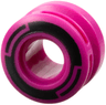 Wheel 11mm D. x 8mm with Center Groove, 8 Spokes and Smooth Side with Black Circle and Arcs Pattern