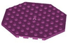 Plate, Modified 10 x 10 Octagonal with Hole