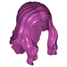 Minifigure, Hair Long Wavy with Center Part