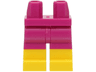 Hips and Legs with Molded Yellow Lower Legs / Boots Pattern