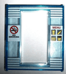 Door, Frame 2 x 8 x 8 with 'NO SMOKING' Sign, 'MENU', and White Stripes Pattern