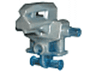 Torso/Head Mechanical, Exo-Force Robot with Marbled Pearl Light Gray Pattern