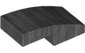 Slope, Curved 2 x 1 x 2/3