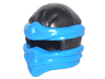 Minifigure, Headgear Ninjago Wrap Type 2 with Molded Dark Azure Wraps and Knot Pattern