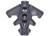 Minifigure, Weapon Axe Head, Double with Spikes, Bar Holder, and 3 Hollow Studs