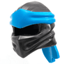 Minifigure, Headgear Ninjago Wrap Type 4 with Molded Dark Azure Headband  Pattern