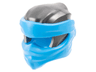 Minifigure, Headgear Ninjago Wrap Type 9 with Molded Dark Azure Wraps and Knot Pattern