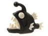 Anglerfish with Molded White Eyes, Fins, and Teeth Pattern