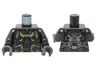 Torso Ant-Man Silver Armor and Yellow Honeycomb Pattern / Pearl Dark Gray Arms / Dark Bluish Gray Hands