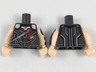 Torso Armor with Silver Shoulders, Trim and Contour Lines, Thin Sash, Red Markings Pattern / Light Nougat Arm Left with Dark Silver Armor Pattern / Light Nougat Arm Right / Light Nougat Hands