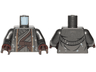 Torso SW Robe with Dark Brown Belts and Dirt Stains Pattern (Moloch) / Pearl Dark Gray Arms / Dark Brown Hands