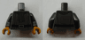 Torso SW Shirt with Black Belt, Silver Buckle and Reddish Brown Scarf Pattern (Labria, Kardue'sai'Malloc) / Pearl Dark Gray Arms / Dark Orange Hands