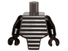 Torso, Modified Short with Ridged Armor / Black Arms / Black Hands