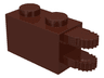 Hinge Brick 1 x 2 Locking with 2 Fingers Horizontal End