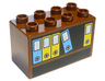 Duplo, Brick 2 x 4 x 2 with Bookcase & Files Pattern
