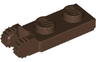 Hinge Plate 1 x 2 Locking with 2 Fingers on End