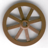 Wheel Wagon Large 33mm D., Hole Notched for Wheels Holder Pin