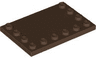 Tile, Modified 4 x 6 with Studs on Edges