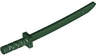 Minifigure, Weapon Sword, Shamshir / Katana (Square Guard) with Capped Pommel and Holes in Crossguard and Blade