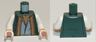 Torso PotC Vest with Dark Red and Gold Trim over White Shirt Pattern / White Arms / Light Nougat Hands