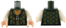 Torso PotC Female Vest with Gold Spirals over White Lace Blouse Pattern / White Arms / Light Nougat Hands