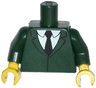 Torso Simpsons Jacket, White Shirt and Black Tie Pattern / Dark Green Arms / Yellow Hands
